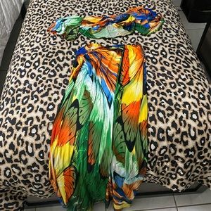 colorful 15’s pictures shirt set